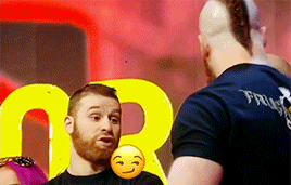mithen-gifs-wrestling:The further adventures of Sami Zayn, Human Emoji.