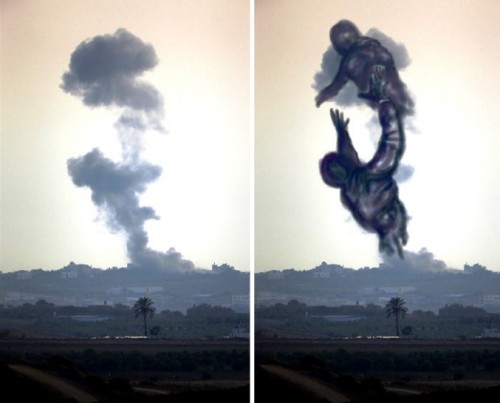 XXX bobbycaputo:  Gaza Artist Turns Israeli Air photo