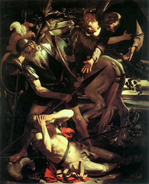 artist-caravaggio: Conversion of Saint Paul,