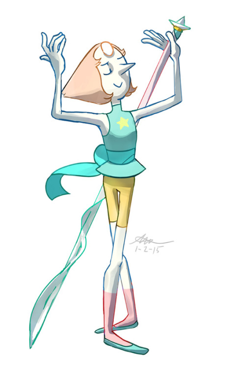 wundrasate:  I feel like Pearl would be the kind of nerd to whisper ‘Sublime…’ after an epic sparring match with a tough opponent.  Her spear was unnecessarily hard for me to figure out. Helices are not my friend.  