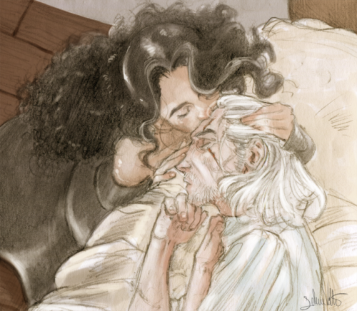the-witcher-art-blog:Geralt and Yennefer  ✿◕ ‿ ◕✿