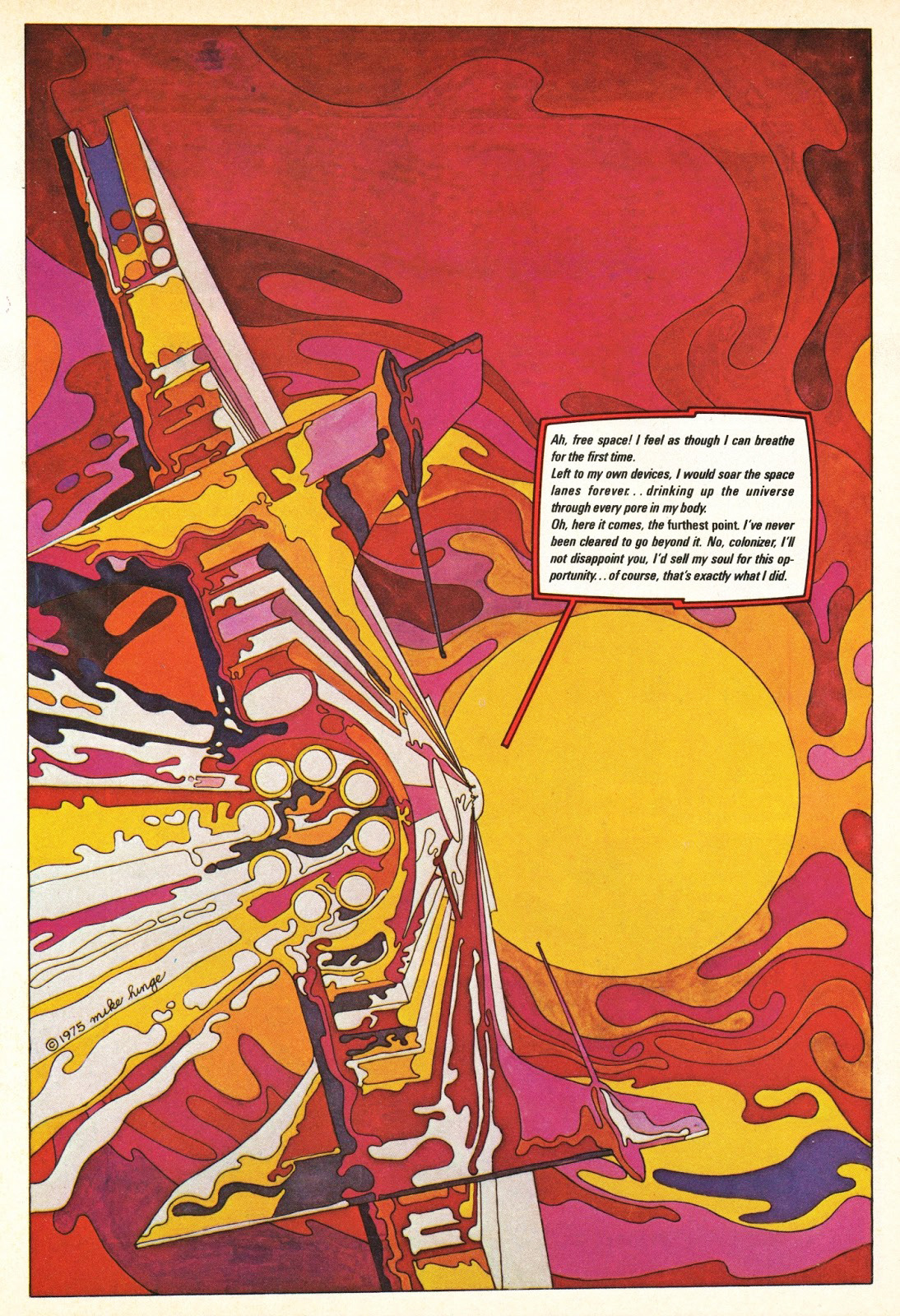 design-is-fine:  Mike Hinge, page from graphic magazine Heavy Metal, 1979 Via alphabettenthletter