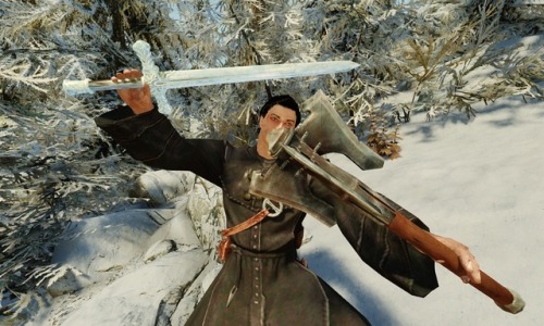 skyfukahire: Beyond Skyrim - BRUMA 02 ブルーマをぶらぶら、シロディールスタイルの防具を購入してみる。 グレートゲート跡地で、錬金素材を採取すべくやってきていたレニ