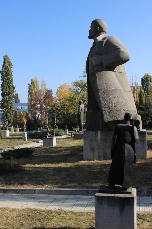 The sculpture garden at the Museum of Socialist Art, Sofia, Bulgaria.Formerly called the Museum of T