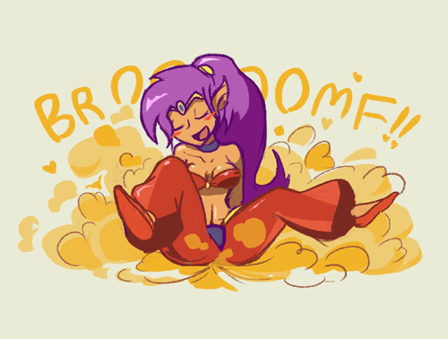 pepperspotsunshinefarts:Shantae ripping a big one~ She’s my favorite :D