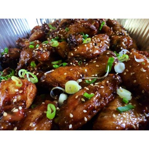 Stop by today @ #kellzkitchen to try the new orange ginger sesame wings 31-08 Dwight Ave #FarRockawa