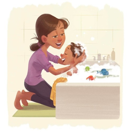 Almost Mother&rsquo;s Day. Thank you moms for all the love and care. Bath time was always fun.