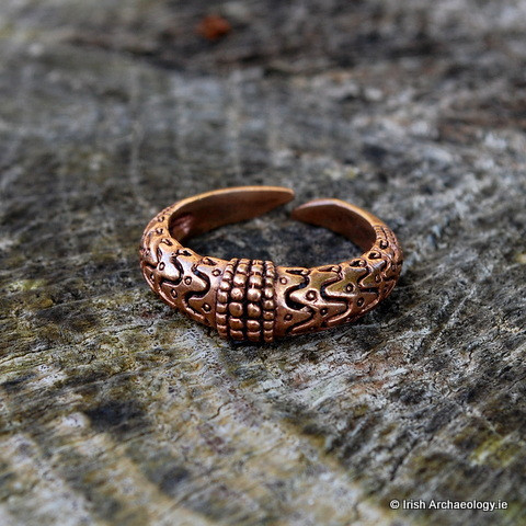 This Viking finger ring is based on an original 10th century artefact which was discovered at Orupga