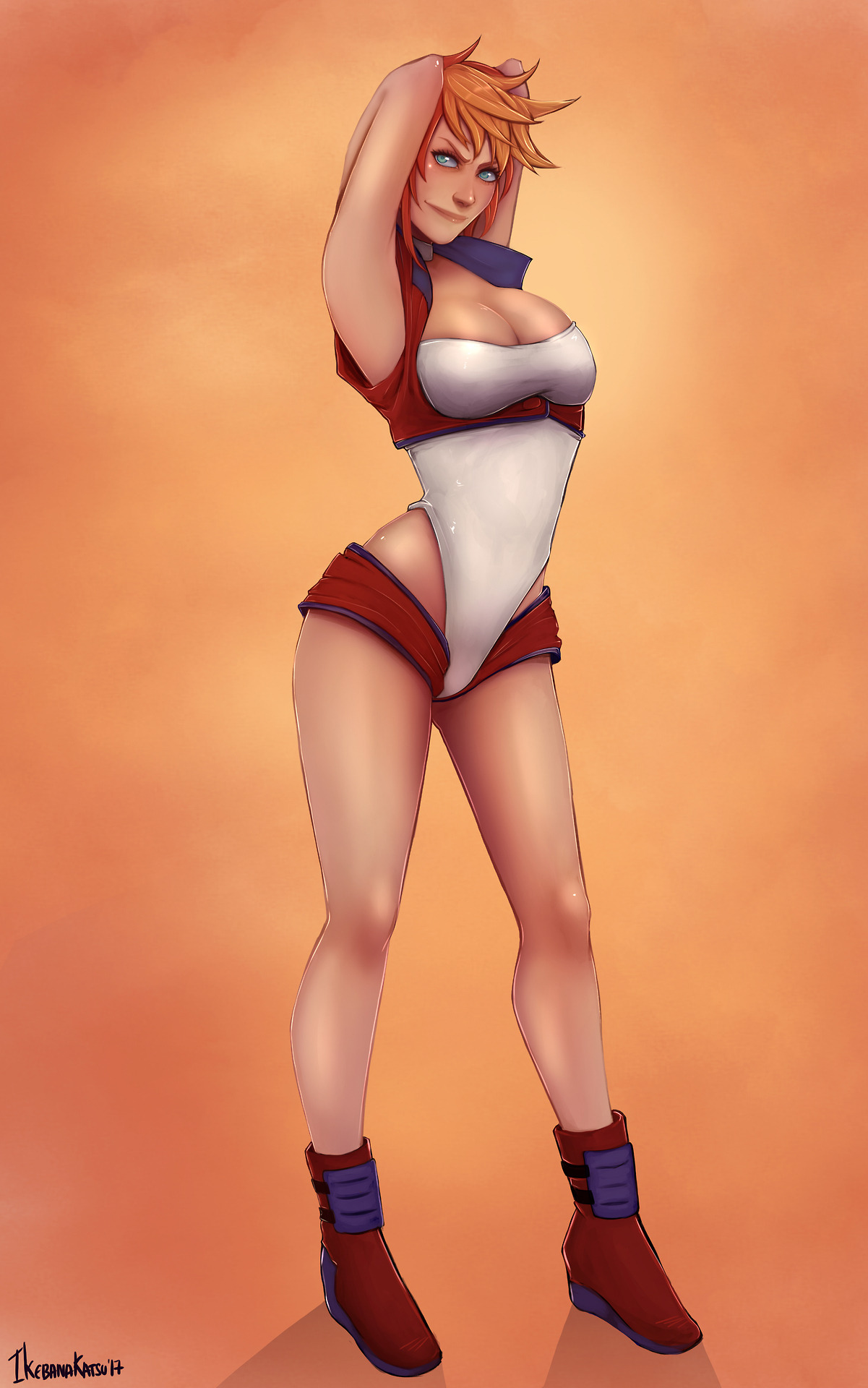 ikebanakatsu:  A couple of commissions I did of Kei from Dirty Pair Flash