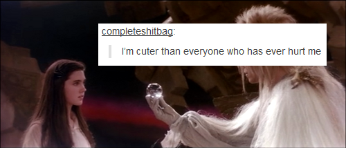 songforalonggoodbye:  Labyrinth + Text Posts Bonus Tweet   