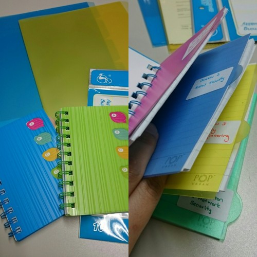 Preparing two notebooks which have 4 sections each just perfect for making important notes when I do revision for #cissp 8 domains. Looking forward to start writing on these when I go through each domain 😘