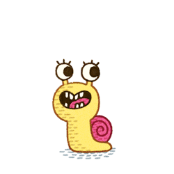 stepsoversnails:  I made a cute snail for