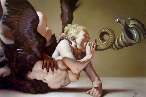 I discovered Roberto Ferri (alive painter inspired by the Barocco style) yesterday and i love his wo