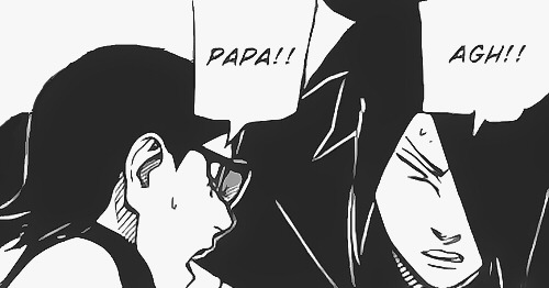 seiikas:Naruto Gaiden Chapter 6 | Sasuke protecting Sarada (◕◡◕✿)