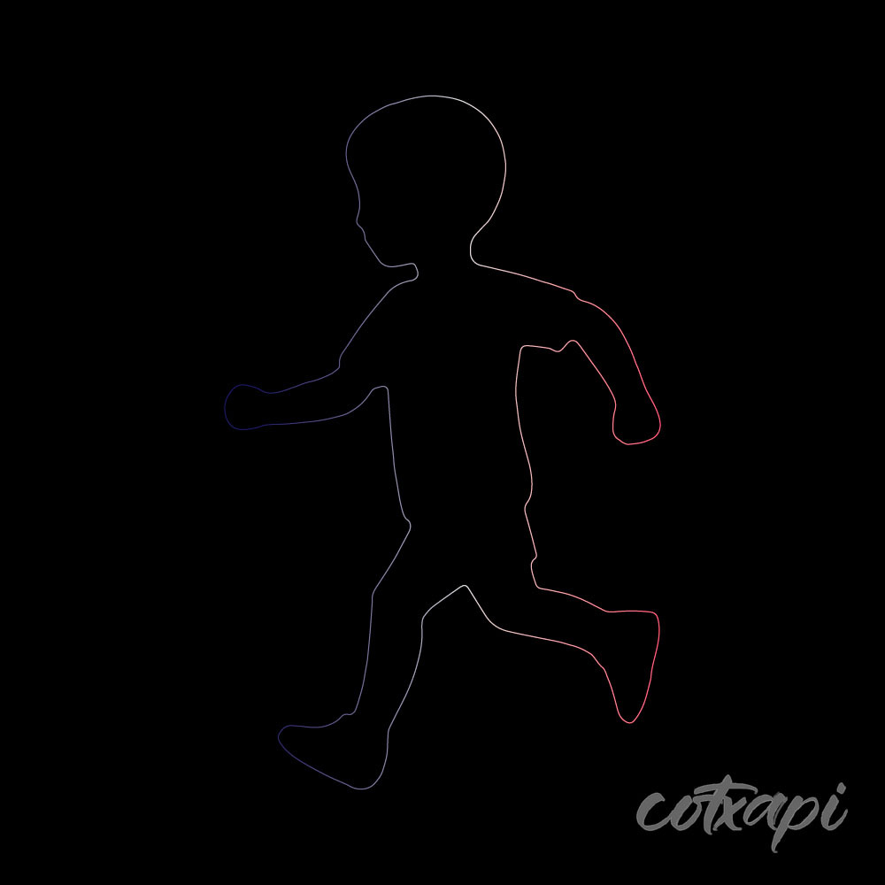 Kids Girls Boys icon in vector art Black white outline art