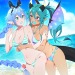 tomatomagica:illustration commission of vtubers Ondyne &amp; Azurecomms | YT