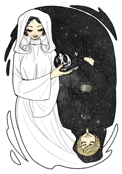 haveyouhuggedyourluketoday: carnivalsofsilverfish: She’s carrying twins This might be one of the most beautiful fan-art I’ve ever seen in my life. 