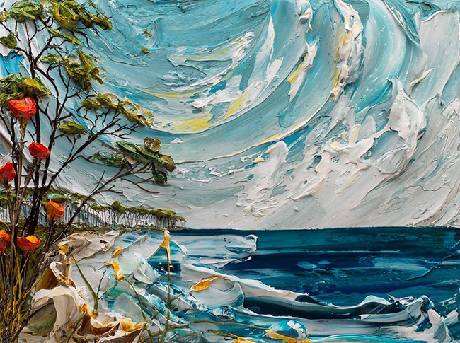 Thick paint by Justin Gaffrey : r/pics