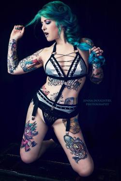 altmodelgirlcrush:  Miss Mischief @missmischiefchaos  inked babes