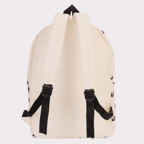 Big Eyes Pattern Canvas Backpack Discount Code : shan (20% off)