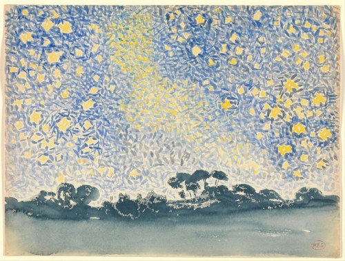 Landscape with Stars, Henri-Edmond Cross, ca. 1905–1908, Robert Lehman CollectionRobert Lehman