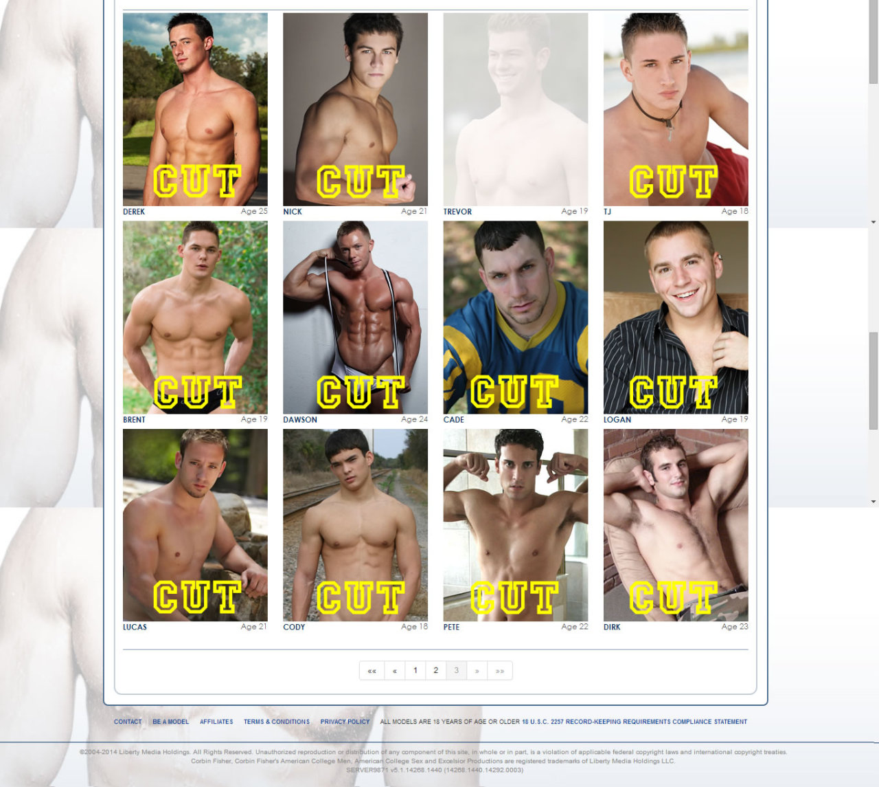 betteroffcut:  An impressive 94% of the guys on the Corbin Fisher “Dean’s List”