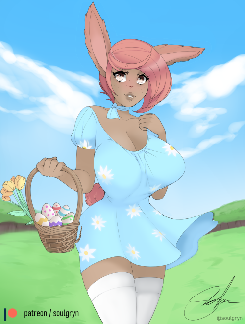 A commission of my bunny girl Hannah Patreon (18+ and more) | patreon.com/soulgryn