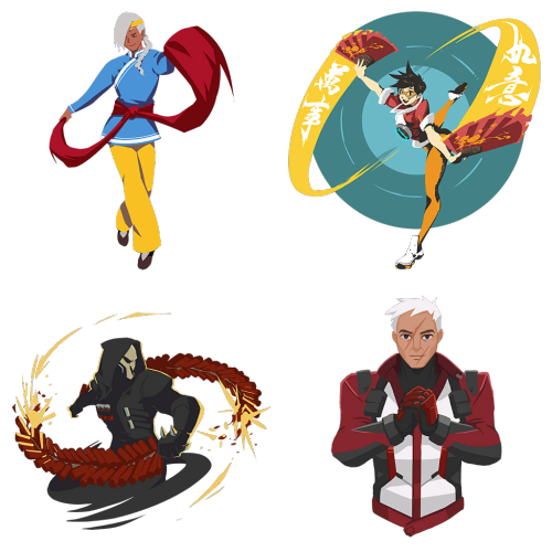 aku-no-homu:  Overwatch Year of the Rooster sprays as transparent PNGs in original quality Dragon Dance sprays are here 