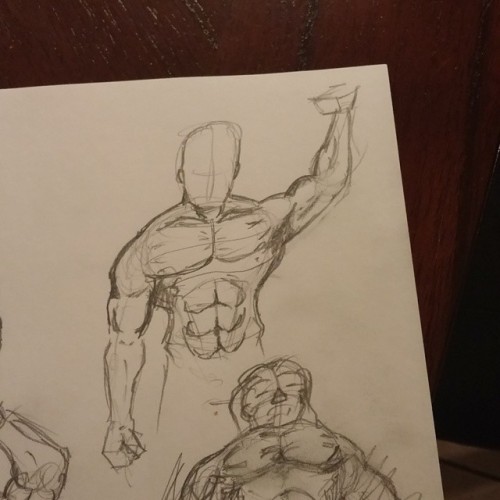 Some more chest and arm studies #chumptochamp