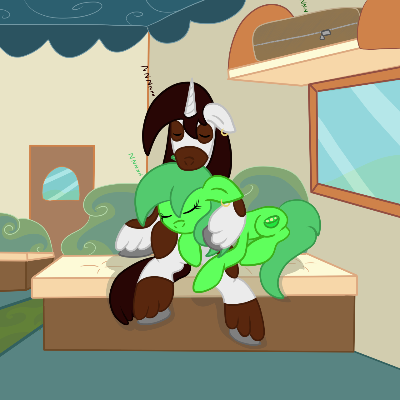 askchicpea:  ask-mack-ponyville-blacksmith:  The train to Manehattan is a long ride,