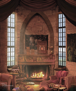 maraudre:  hogwarts houses common rooms edited