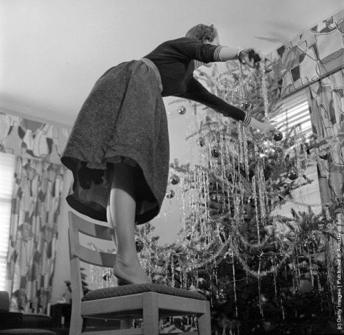 cullencouture: Esme going the extra mile for the perfect tree in 1955.