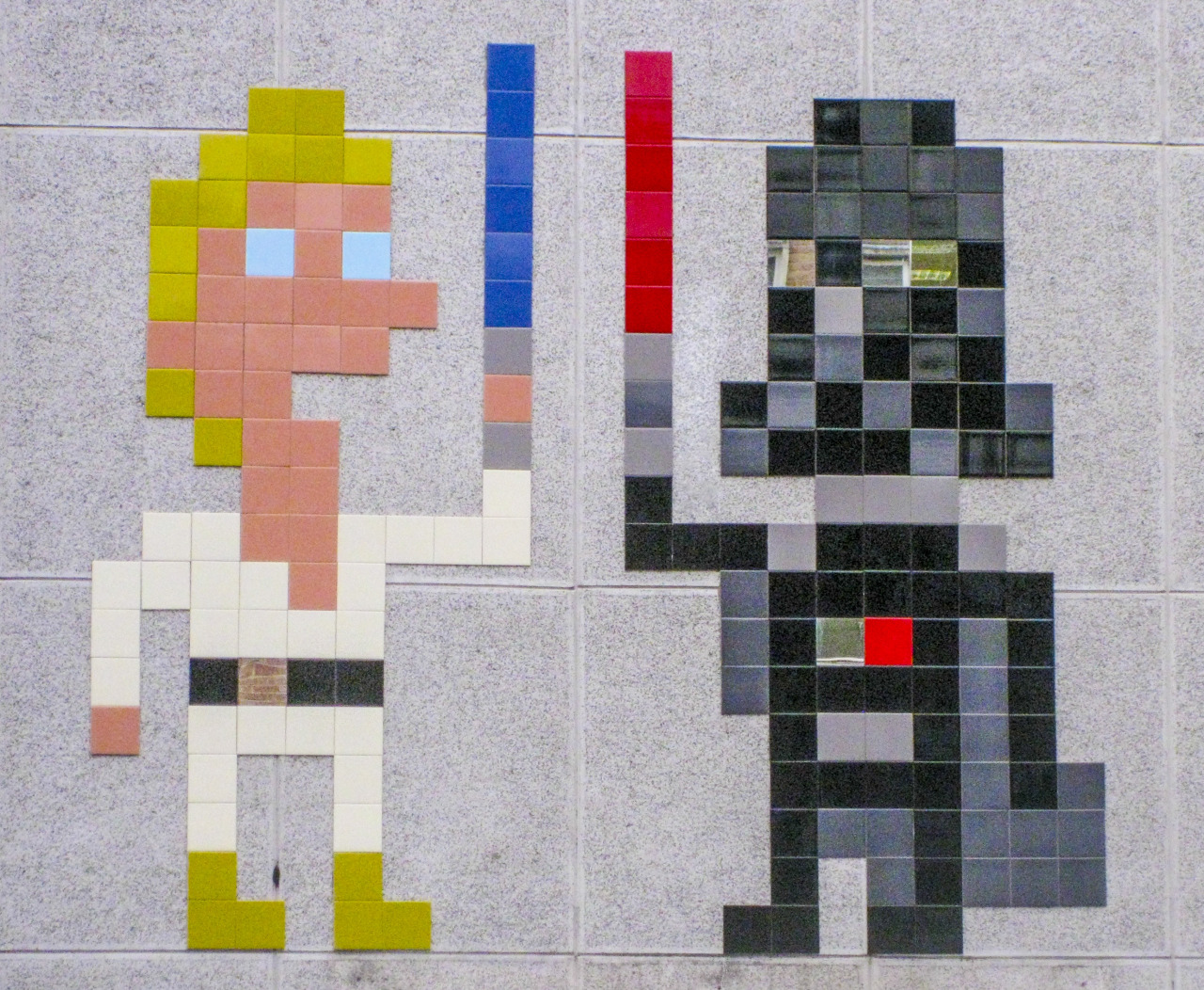 Luke Skywalker & Darth Vader mosaic