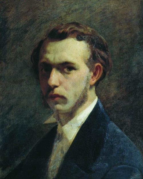 Self-portrait of the artist in youth, 1853,