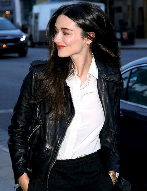 crystalreedgif:Crystal Reed arrives The Matrix Theater in West Hollywood for the opening Night of Ru