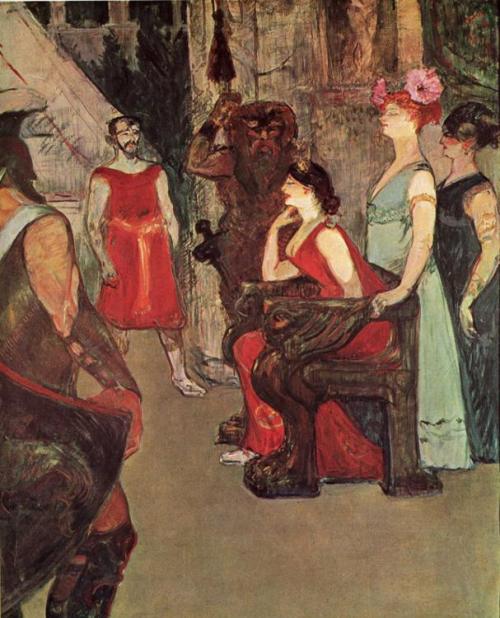 artist-lautrec: Messalina Seated, 1900, Henri de Toulouse-Lautrec Medium: canvas