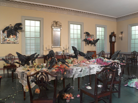 Image: Valerie Hegarty (Fellow in Crafts/Sculpture ’17), “Alternative Histories, Brooklyn Museum, The Canes Acres Plantation Dining Room,” 2013, Image Courtesy: Brooklyn Museum