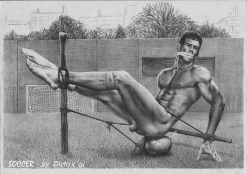 Sex VINTAGE: Alternate Gym gay bondage artwork pictures