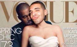 yungempresses:  Kanye x Drake for vouge 2014