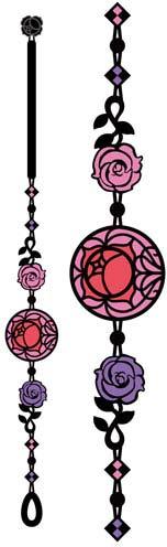 theyellowpagesofkawaii:#Bracelet Revolutionary Girl #Utena Lace Bracelet — Rose Crest. Buy her