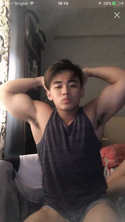 sggaylove: famemonsterfivesixseven:  Cutie sgboy on cam  is it bigo live? HAHHAH