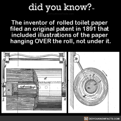 did-you-know:  The inventor of rolled toilet