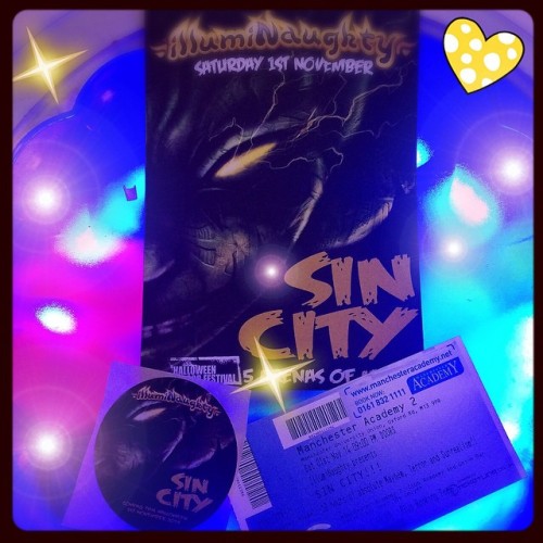 We now have #illuminaughty #sincity tickets in store. Buy from us and get 20% off cyberdog clothing 