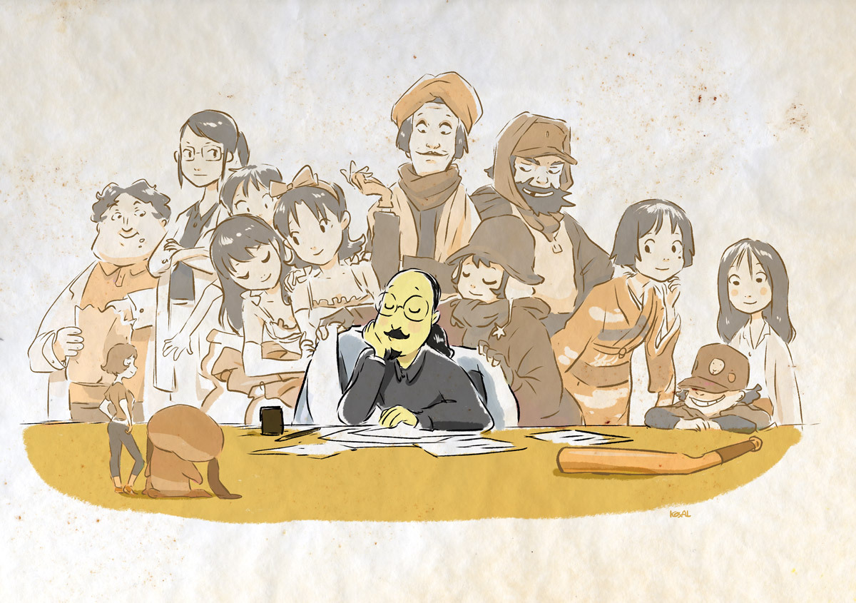 ca-tsuka:  Stills from “A Tribute to Satoshi Kon” french exhibition (online gallery).Satoshi