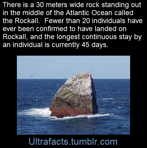 ultrafacts:  Rockall is an uninhabited remote granite islet in the North Atlantic