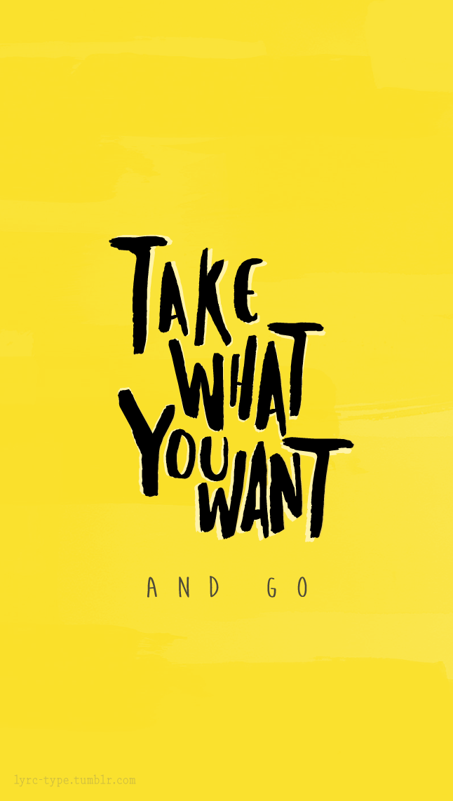 One Ok Rock Ambitions We Are Take What Lyrics In Type