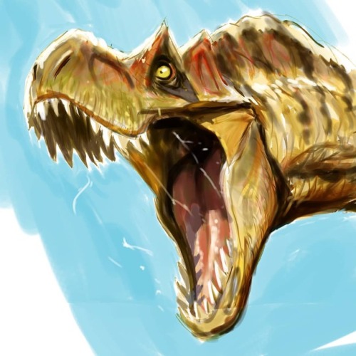 romainkurdi:Dino #sketch ! #dinosaur #trex #jurassicpark #jurassicworld #theropod #artwork #instaart #conceptart #predator
