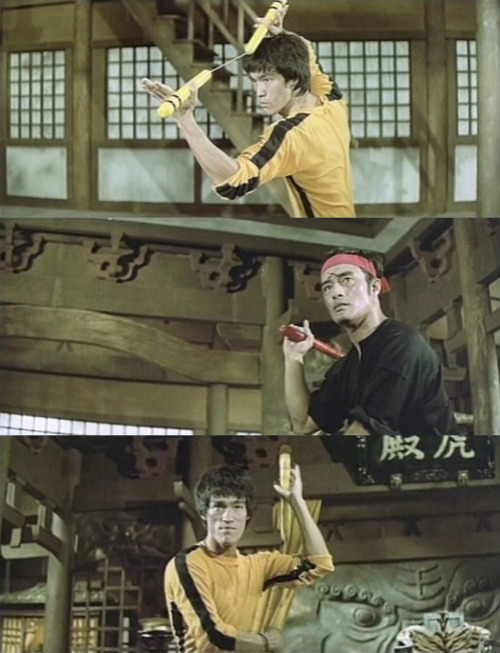 Reconstructed pagoda sequence in Game of Death from Bruce Lee: A Warrior’s Journey (2000)dir. Bruce 