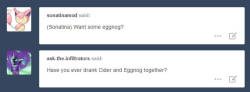 dr4xx0r:Hmmm Eggnog. I don’t even know what it is to be honest. It doesn’t sound nice either.O_O You aren’t familiar with Eggnog?! GASP!