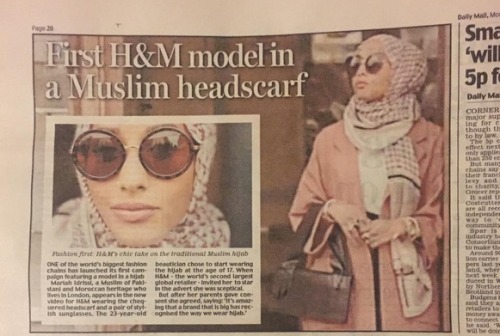 rudegyalchina:ummahboutique:H&M Just Hired Its First Hijab-Wearing Model And She’s AwesomeYessss